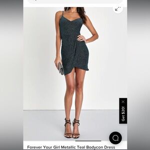 Forever Your Girl Metallic Minidress